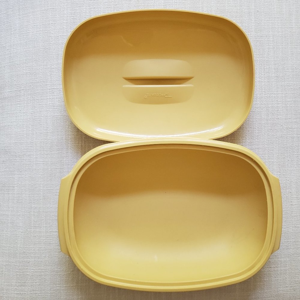 Vintage Tupperware Meals in Minutes Container 1273 plus cover 1275 - 2 piece